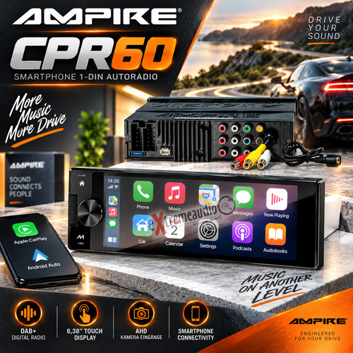 Smartphone ampire cpr60 din - ampire,