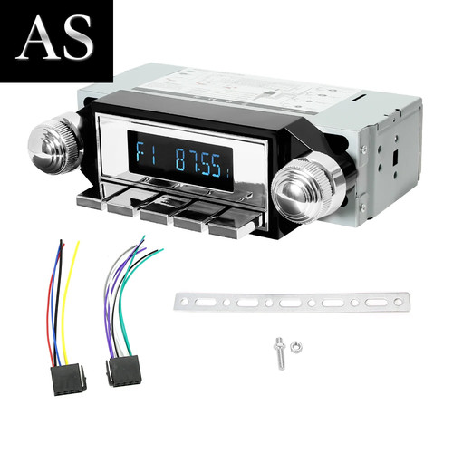 1din retro autoradio vintage - retro,