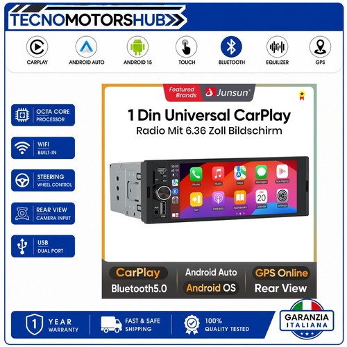 Autoradio 1din - 6.36",