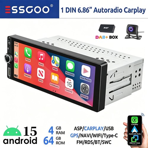 Autoradio dab din - 1, 4+64g